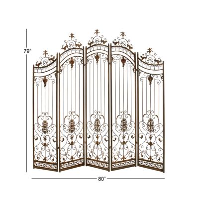 Traditional Metal Room Divider Screen