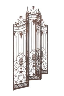 Traditional Metal Room Divider Screen