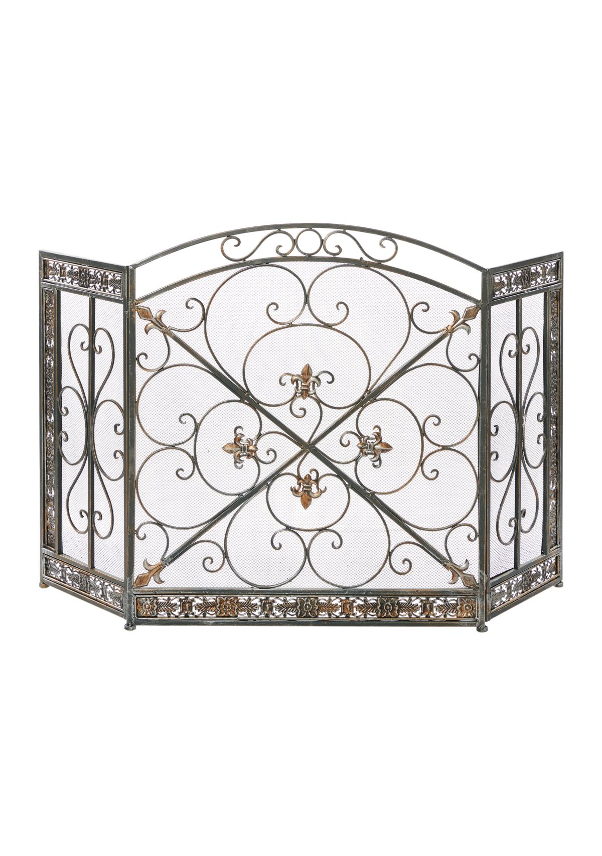 Traditional Metal Fireplace Screen