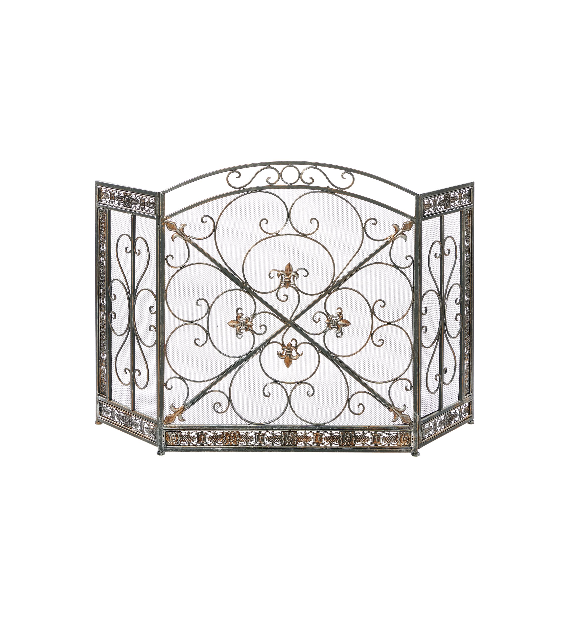 Traditional Metal Fireplace Screen