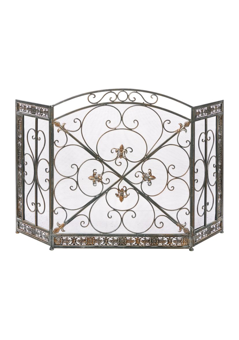 Traditional Metal Fireplace Screen