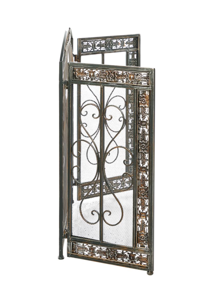 Traditional Metal Fireplace Screen