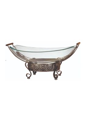 Traditional Tempered Glass Serving Bowl