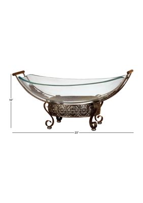 Traditional Tempered Glass Serving Bowl