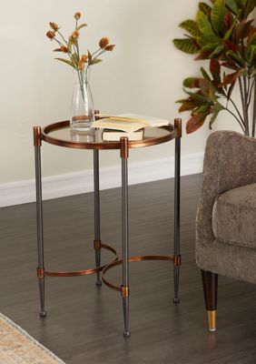 Traditional Metal Accent Table