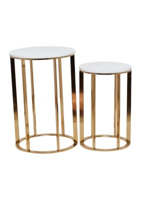 Contemporary Metal Accent Table - Set of 2