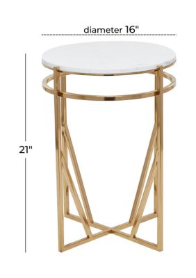 Contemporary Metal Accent Table