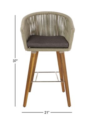 Modern Fabric Bar Stool