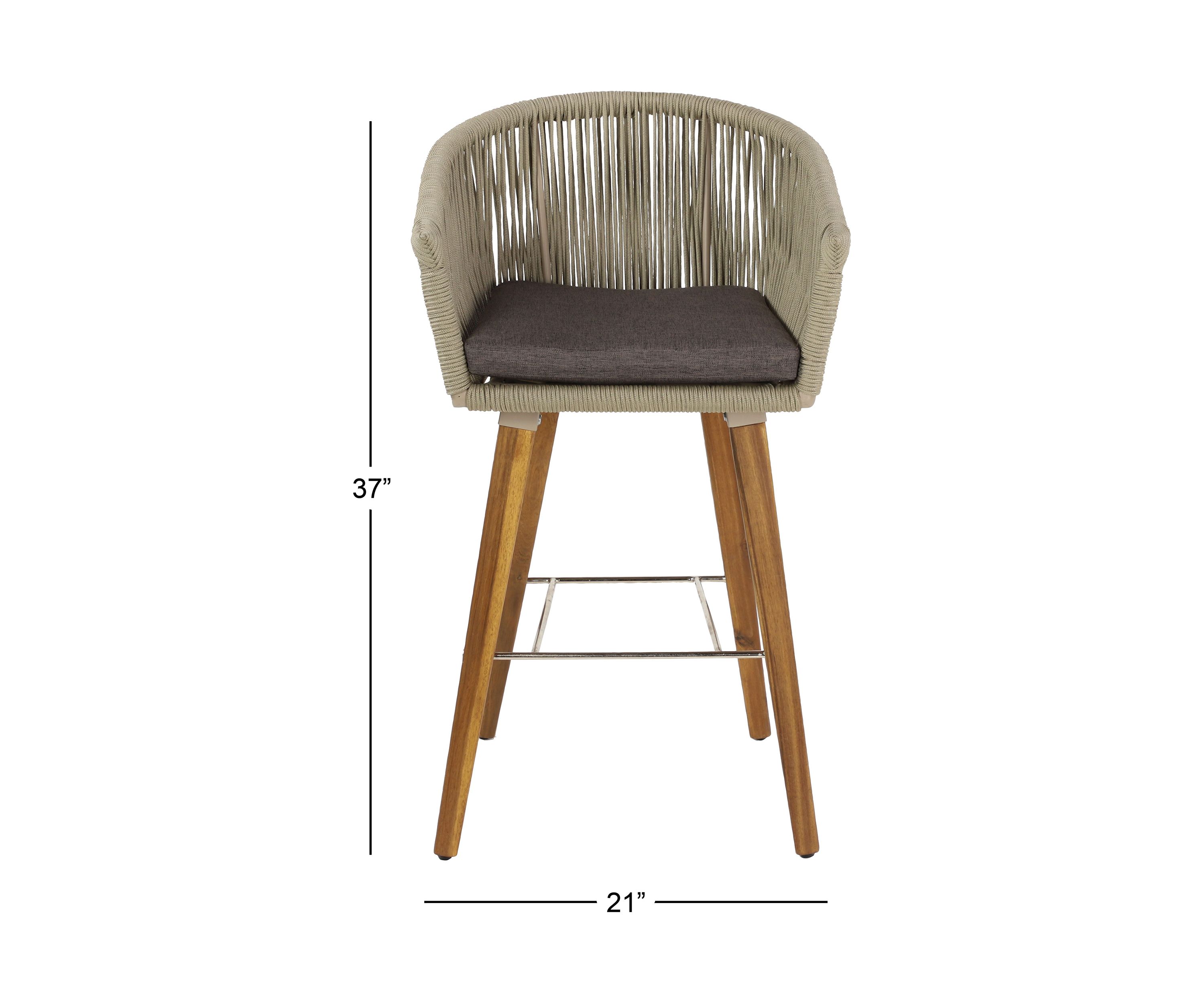 Modern Fabric Bar Stool