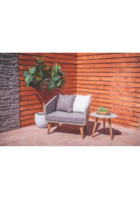 Modern Wood Outdoor Chair - Set of 2