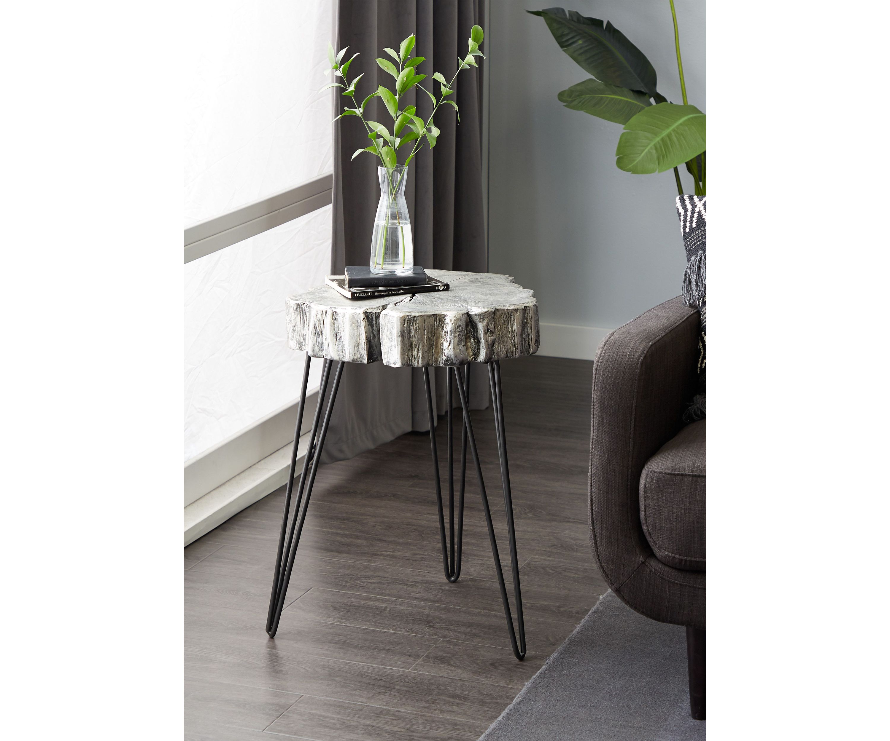 Modern Polystone Accent Table