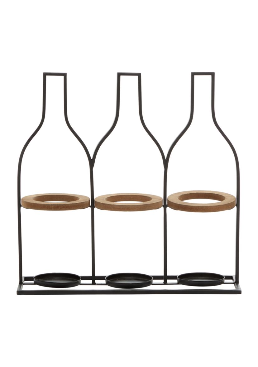 Farmhouse Metal Wine Holder