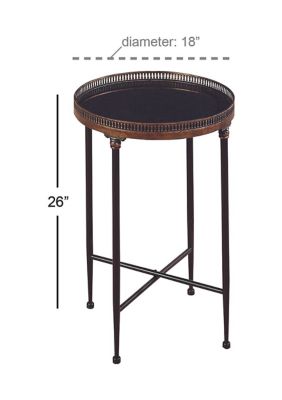 Traditional Metal Accent Table