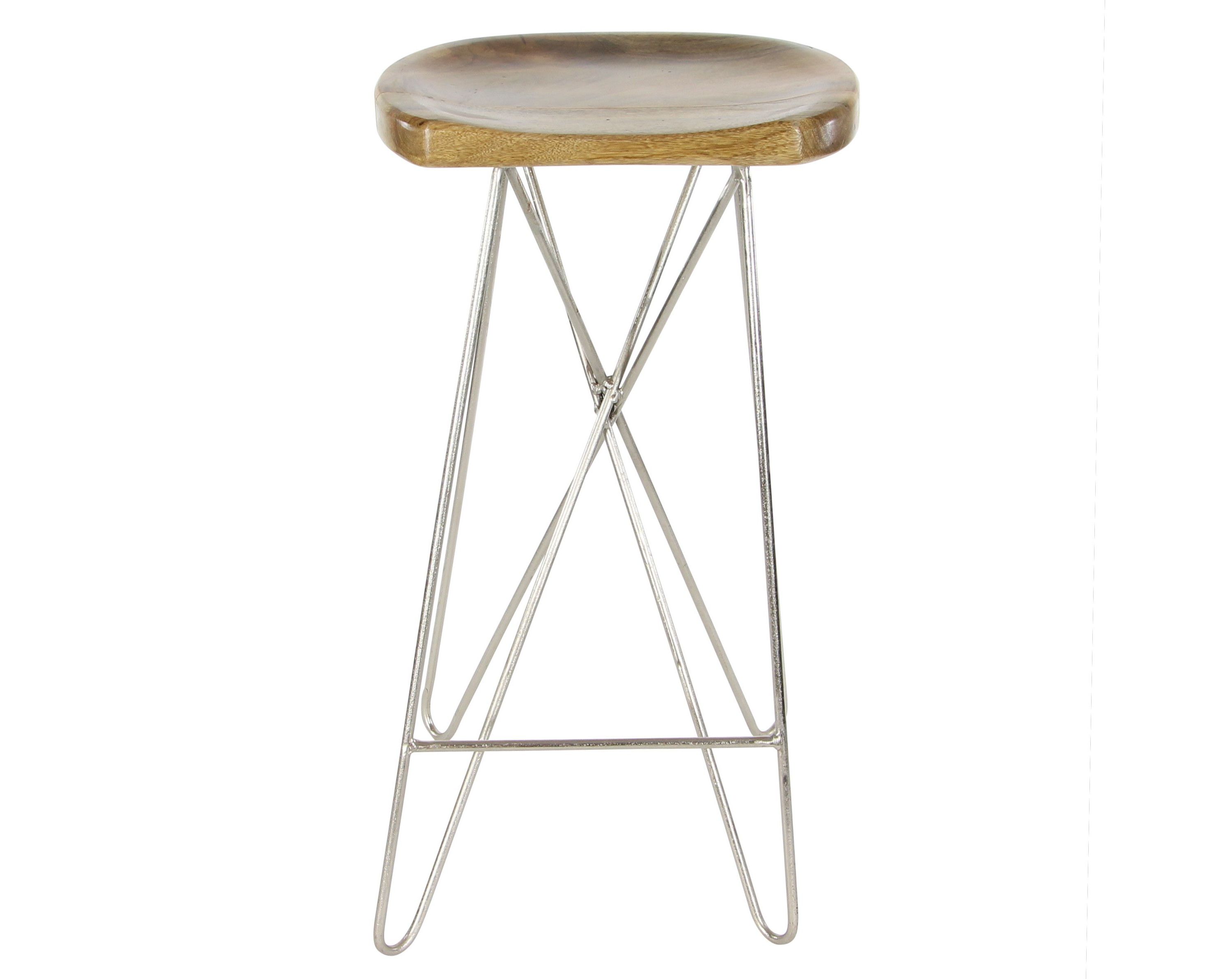 Contemporary Mango Wood Bar Stool