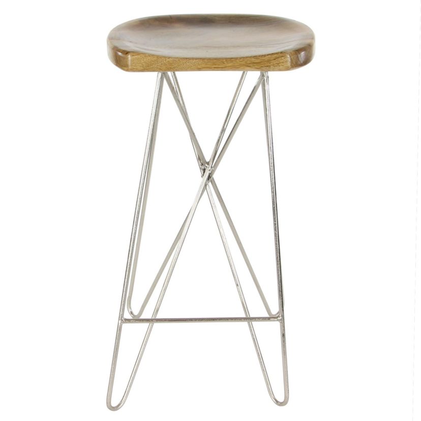 Contemporary Mango Wood Bar Stool