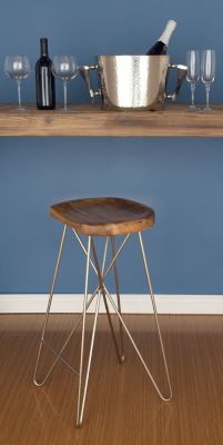 Contemporary Mango Wood Bar Stool