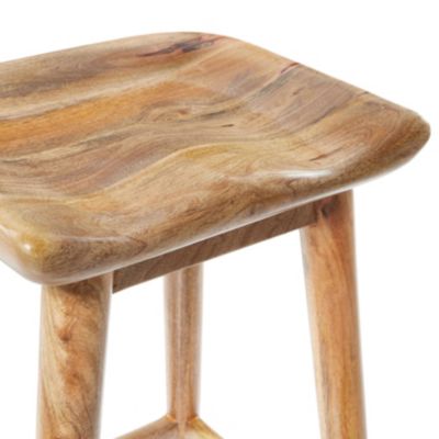 Contemporary Wood Bar Stool