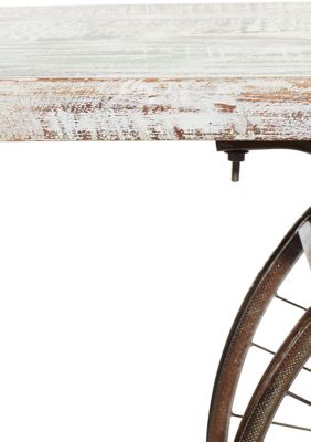 Rustic Wood Console Table