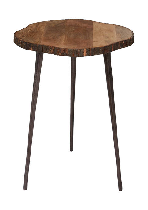 Monroe Lane Rustic Wood Accent Table