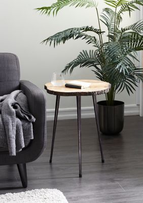 Rustic Mango Wood Accent Table