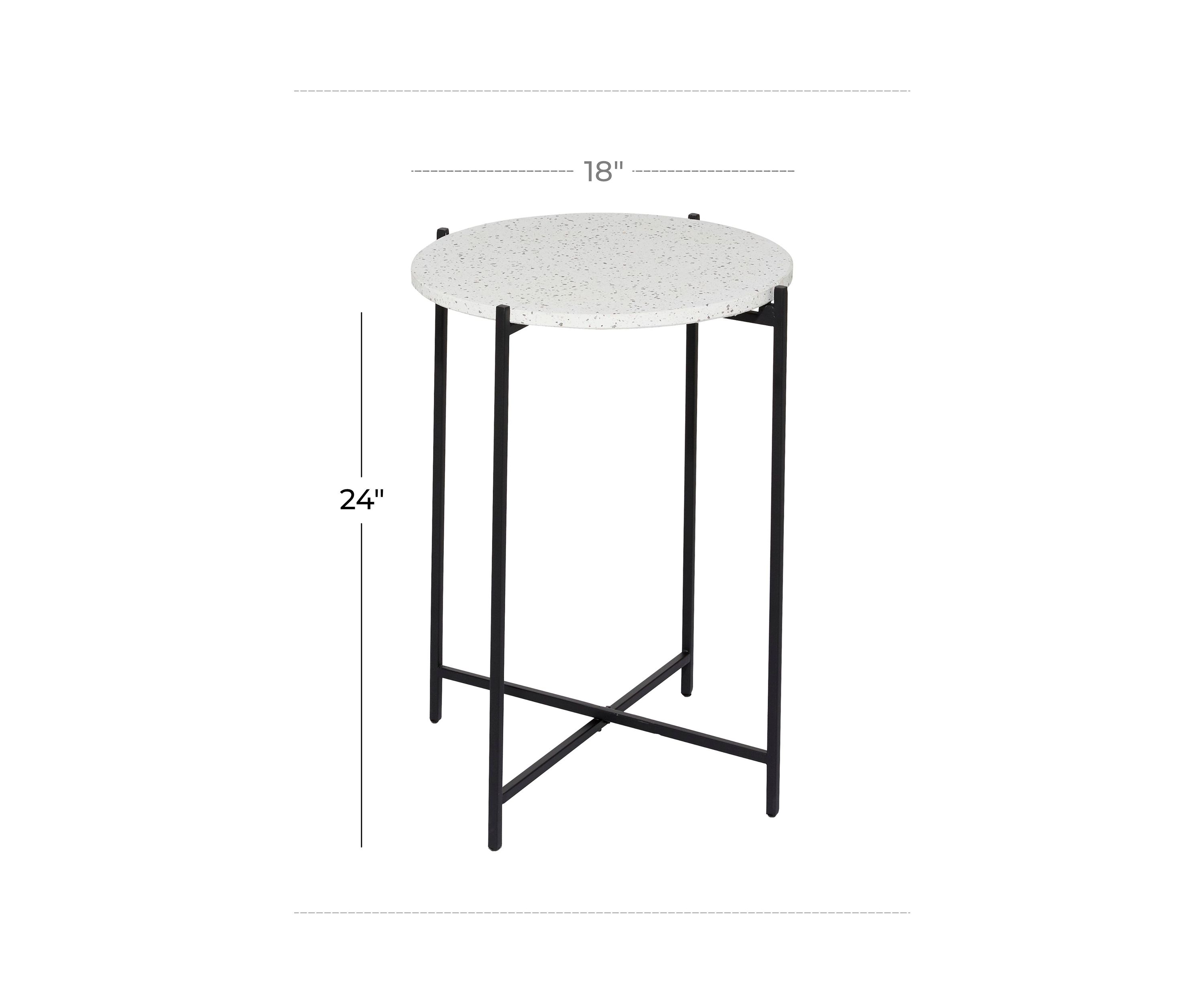 Contemporary Terrazzo Accent Table