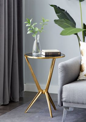 Modern Aluminum Metal Accent Table