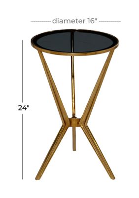 Modern Aluminum Metal Accent Table