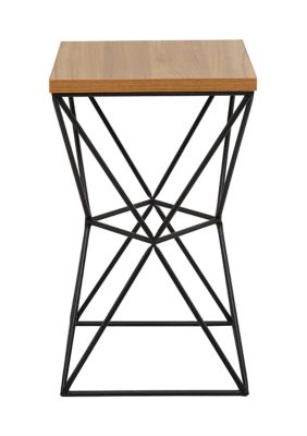 Contemporary Metal Accent Table