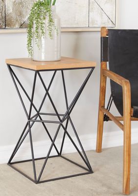 Contemporary Metal Accent Table