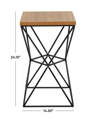 Contemporary Metal Accent Table