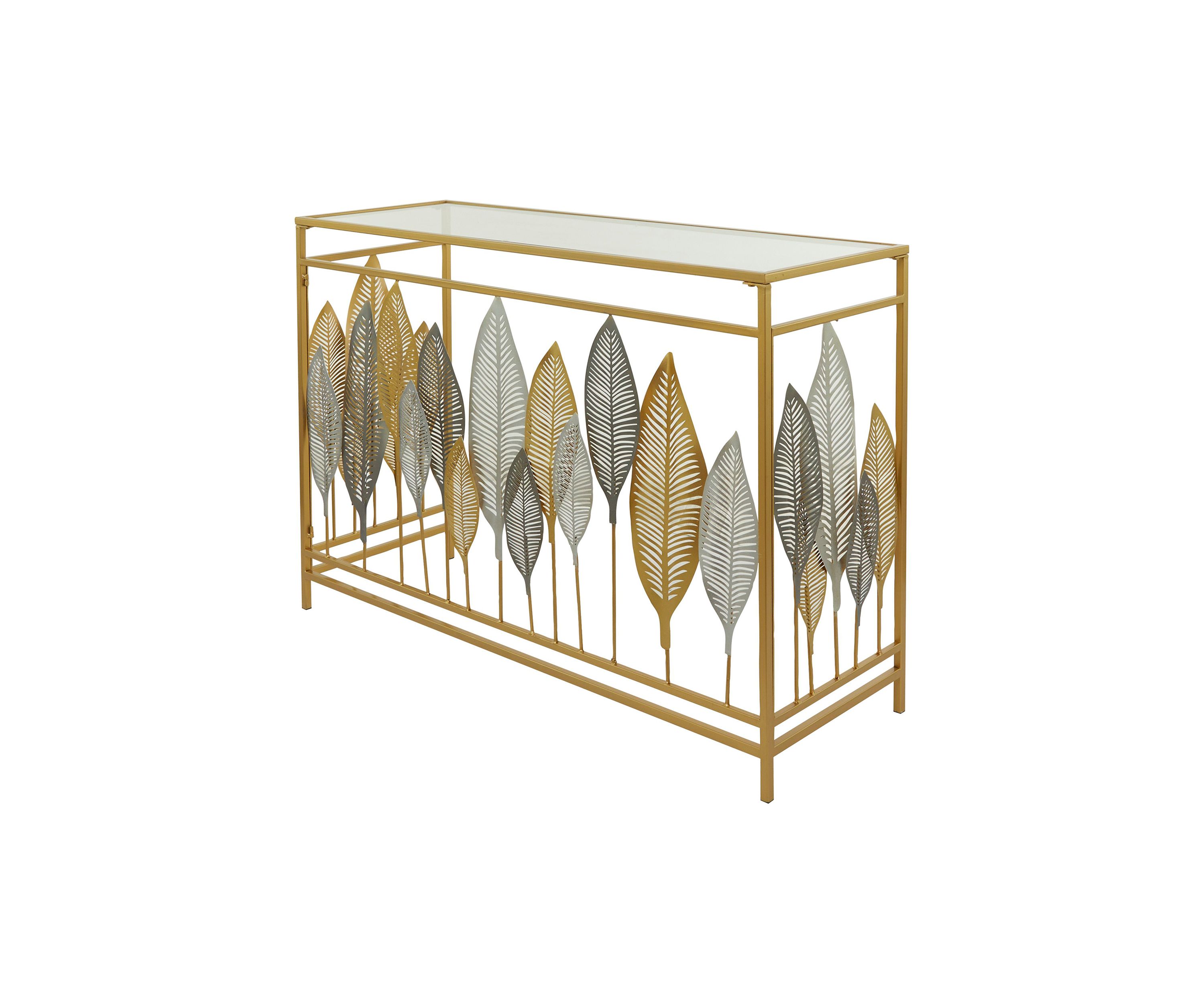 Contemporary Metal Console Table
