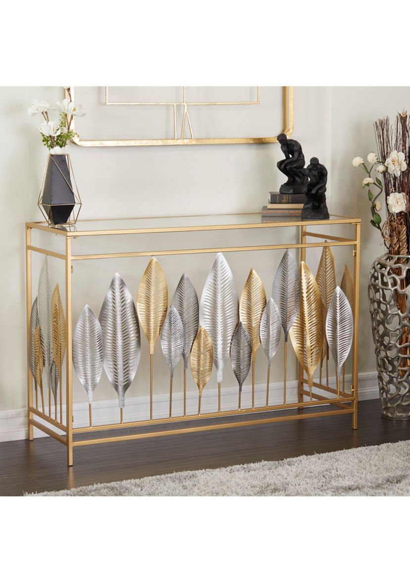 Contemporary Metal Console Table