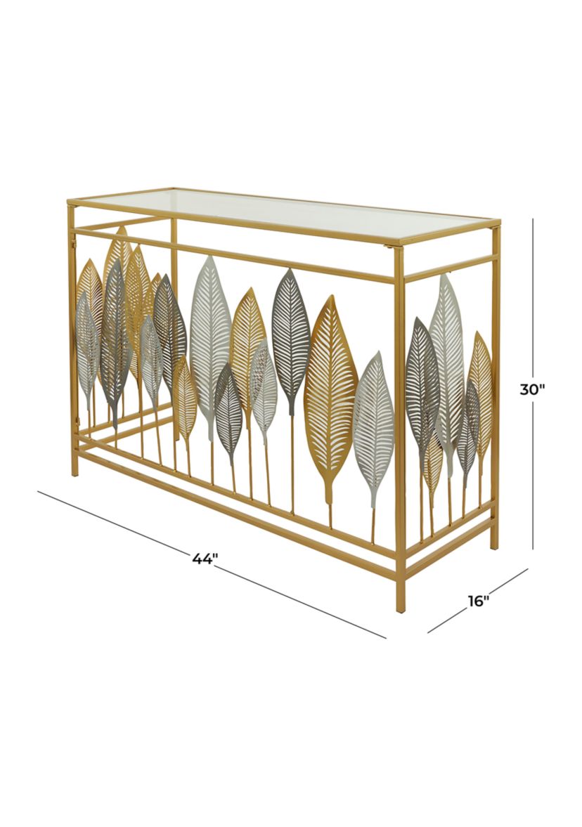 Contemporary Metal Console Table