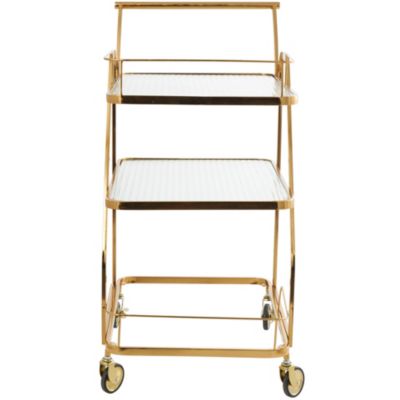 Glam Metal Bar Cart