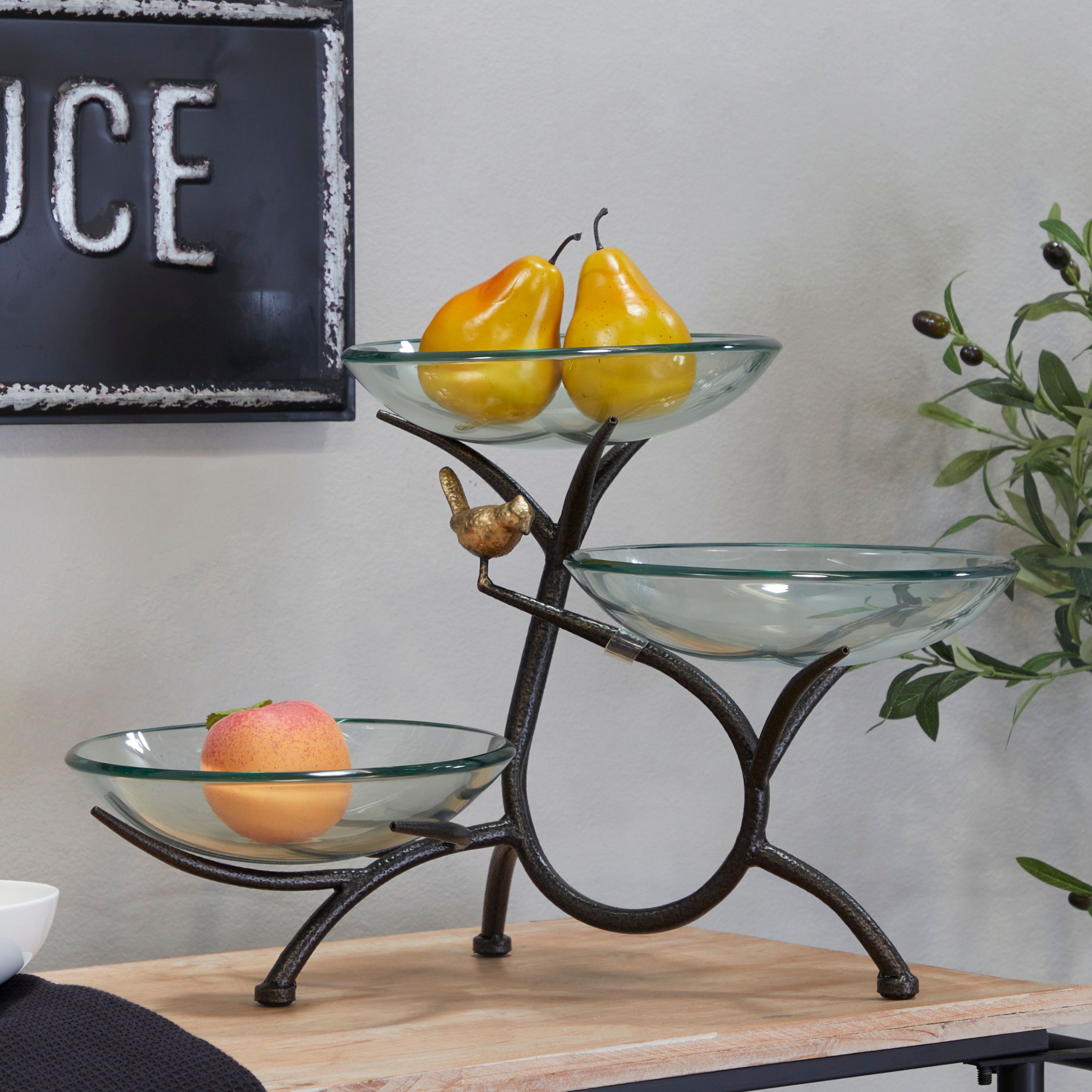 Modern Glass Serving Bowl