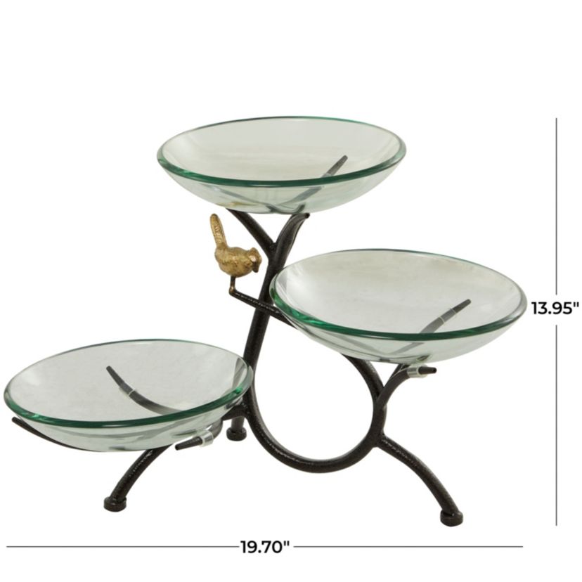 Modern Glass Serving Bowl