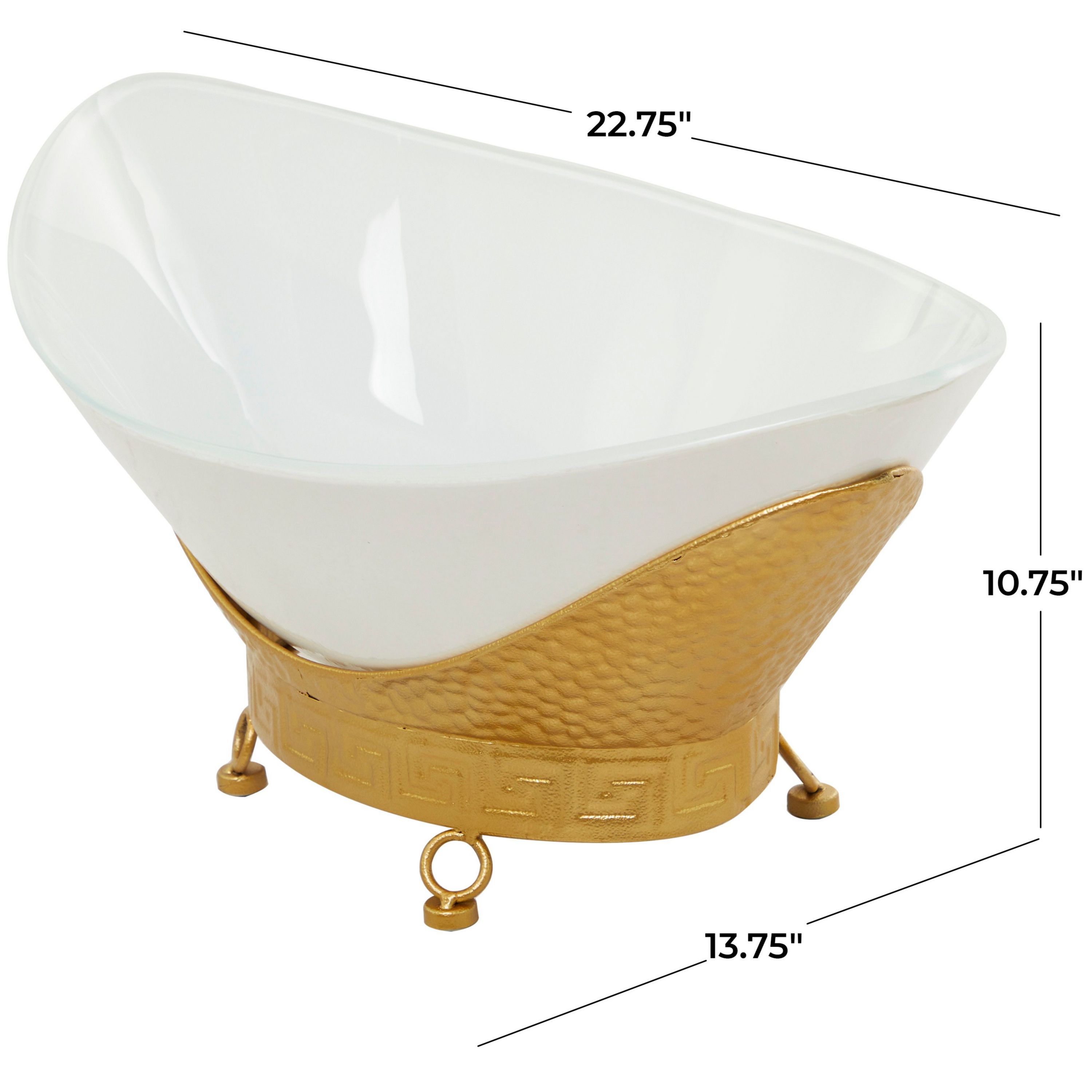 Modern Glass Serving Bowl