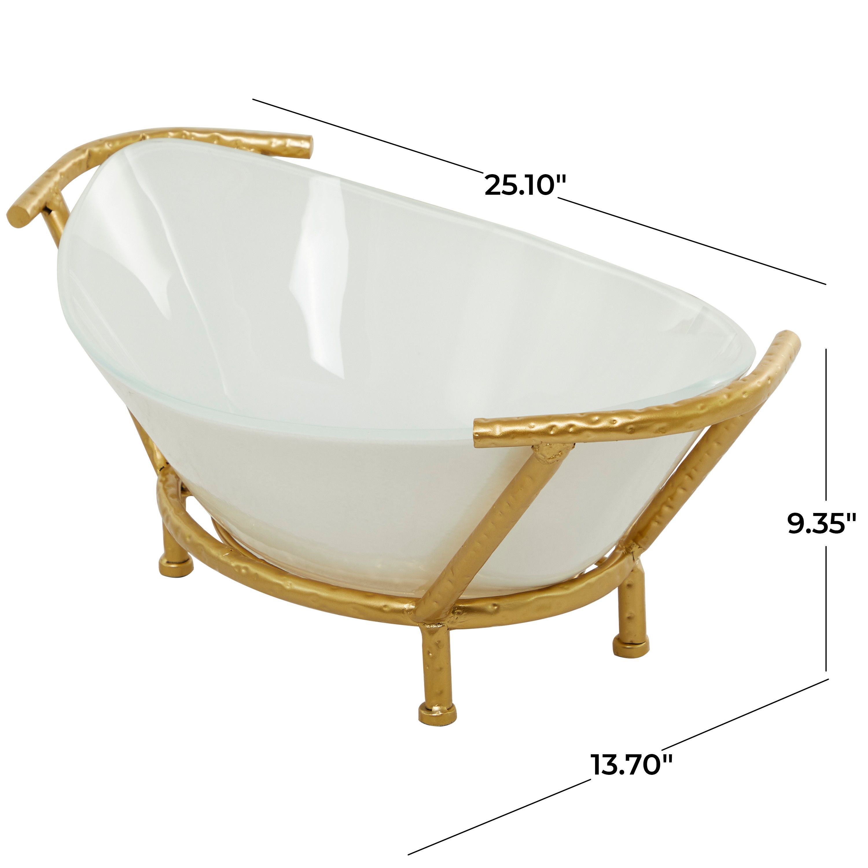 Modern Glass Serving Bowl