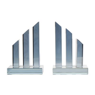 Contemporary Crystal Bookends