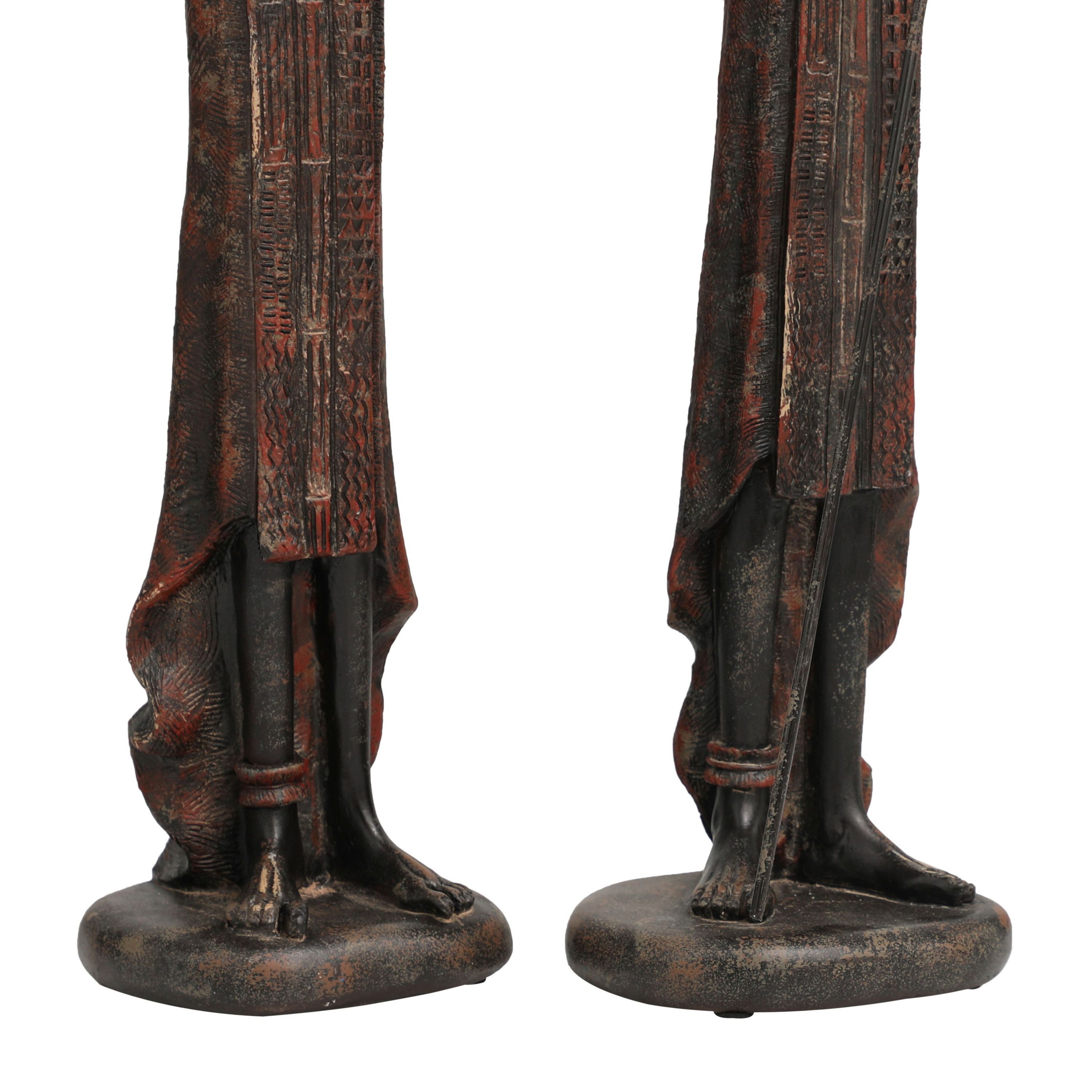 Eclectic Polystone Sculpture - Set of 2