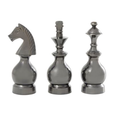 Traditional Aluminum Sculpture - Set of 3