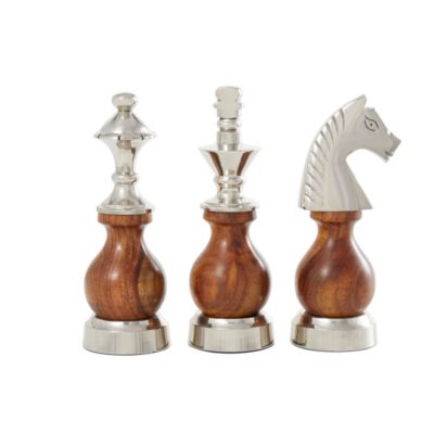 Traditional Aluminum Sculpture - Set of 3