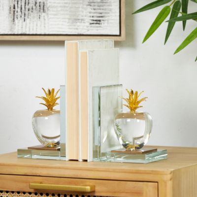 Contemporary Crystal Bookends - Set of 2