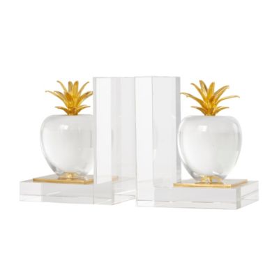 Contemporary Crystal Bookends - Set of 2