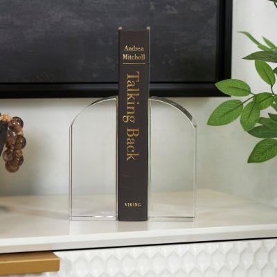 Contemporary Crystal Bookends - Set of 2