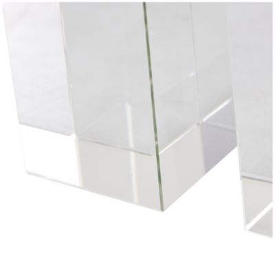 Contemporary Crystal Bookends - Set of 2