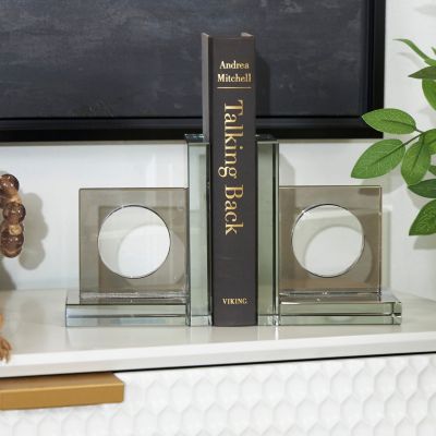 Contemporary Crystal Bookends - Set of 2