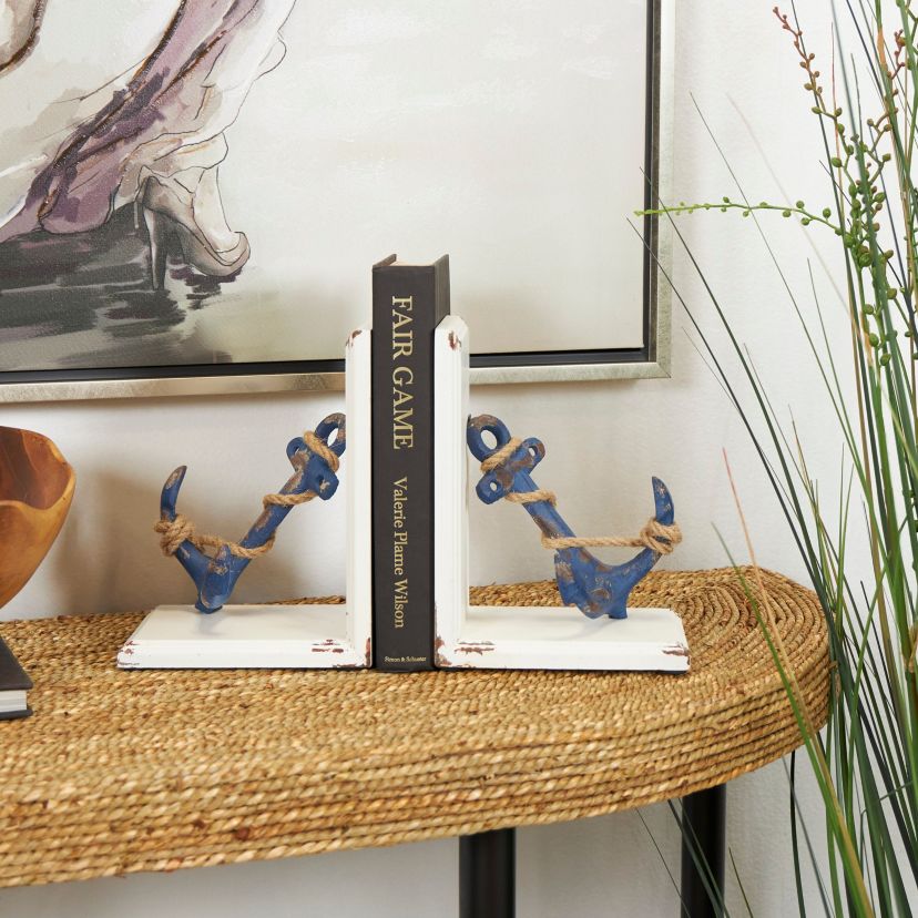Coastal Wood Bookends - Set of 2