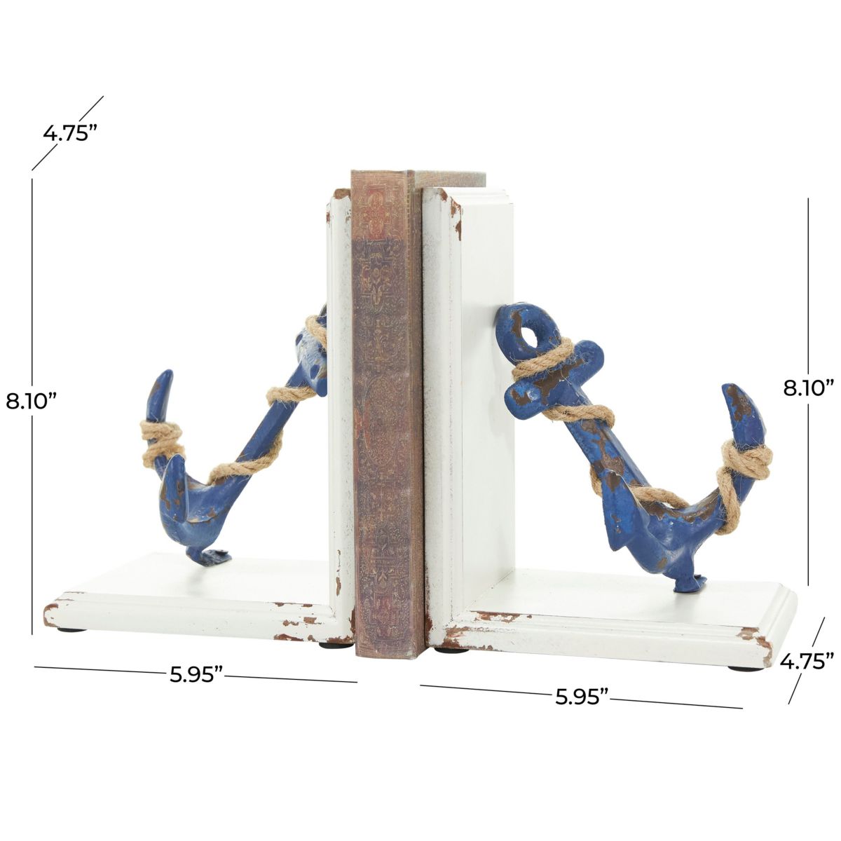 Coastal Wood Bookends - Set of 2