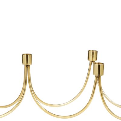 Contemporary Stainless Steel Candelabra